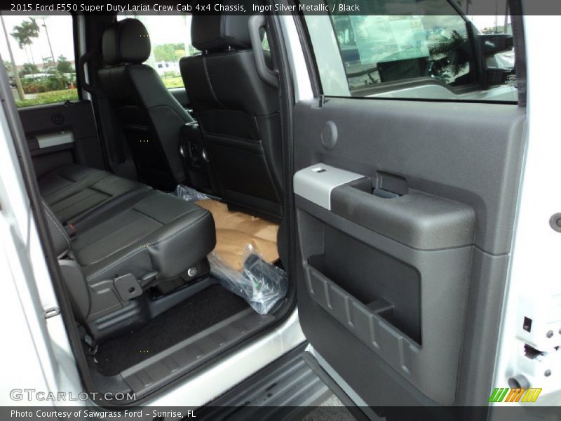 Rear Seat of 2015 F550 Super Duty Lariat Crew Cab 4x4 Chassis