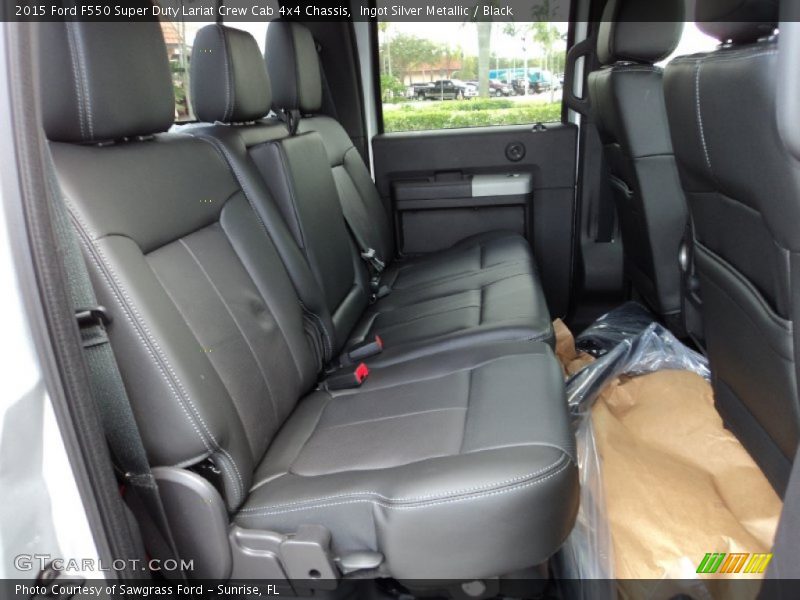 Rear Seat of 2015 F550 Super Duty Lariat Crew Cab 4x4 Chassis