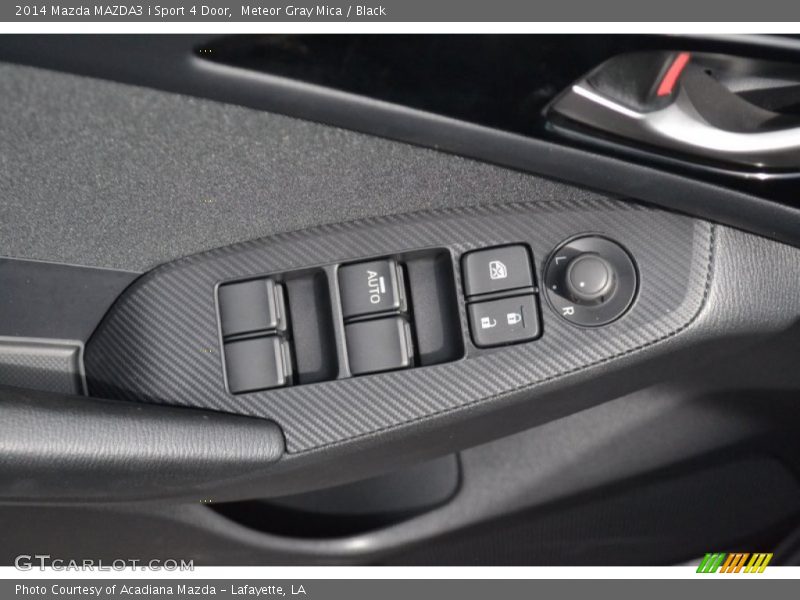 Meteor Gray Mica / Black 2014 Mazda MAZDA3 i Sport 4 Door