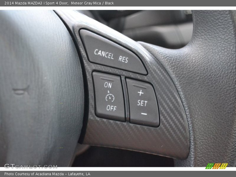 Meteor Gray Mica / Black 2014 Mazda MAZDA3 i Sport 4 Door
