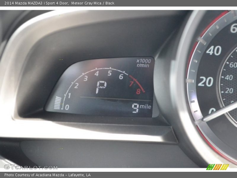 Meteor Gray Mica / Black 2014 Mazda MAZDA3 i Sport 4 Door