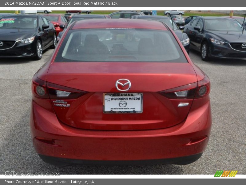 Soul Red Metallic / Black 2014 Mazda MAZDA3 i Sport 4 Door