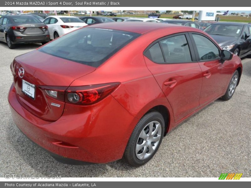 Soul Red Metallic / Black 2014 Mazda MAZDA3 i Sport 4 Door