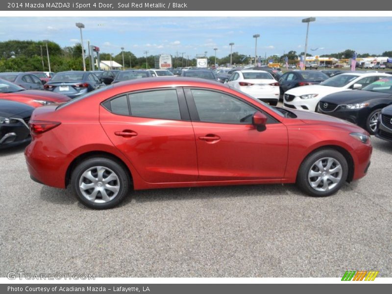 Soul Red Metallic / Black 2014 Mazda MAZDA3 i Sport 4 Door