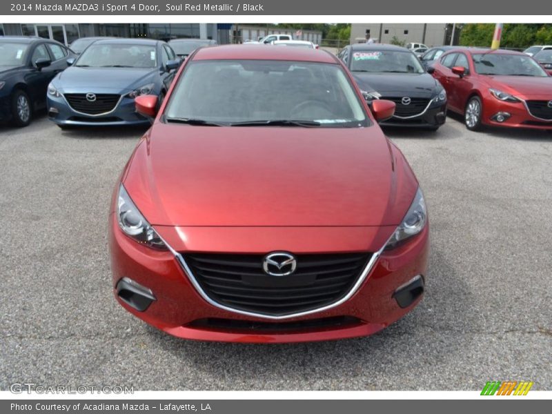 Soul Red Metallic / Black 2014 Mazda MAZDA3 i Sport 4 Door