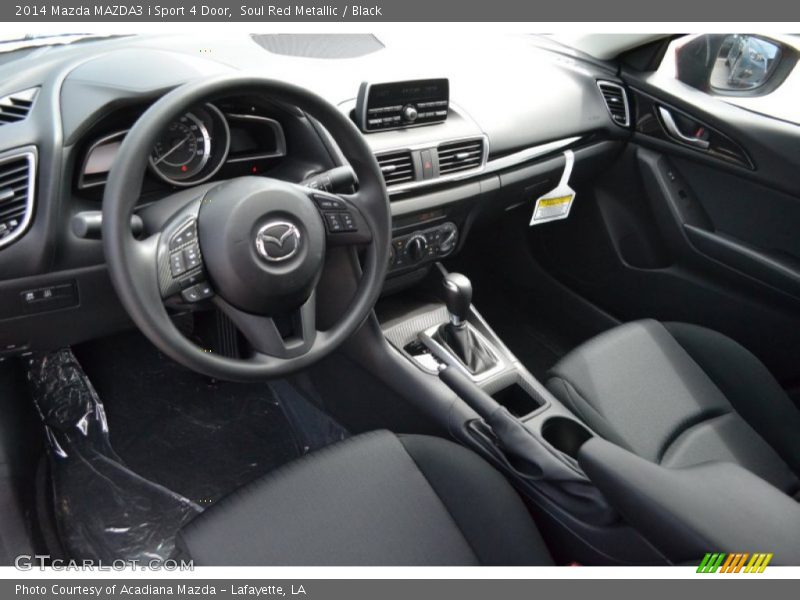 Soul Red Metallic / Black 2014 Mazda MAZDA3 i Sport 4 Door