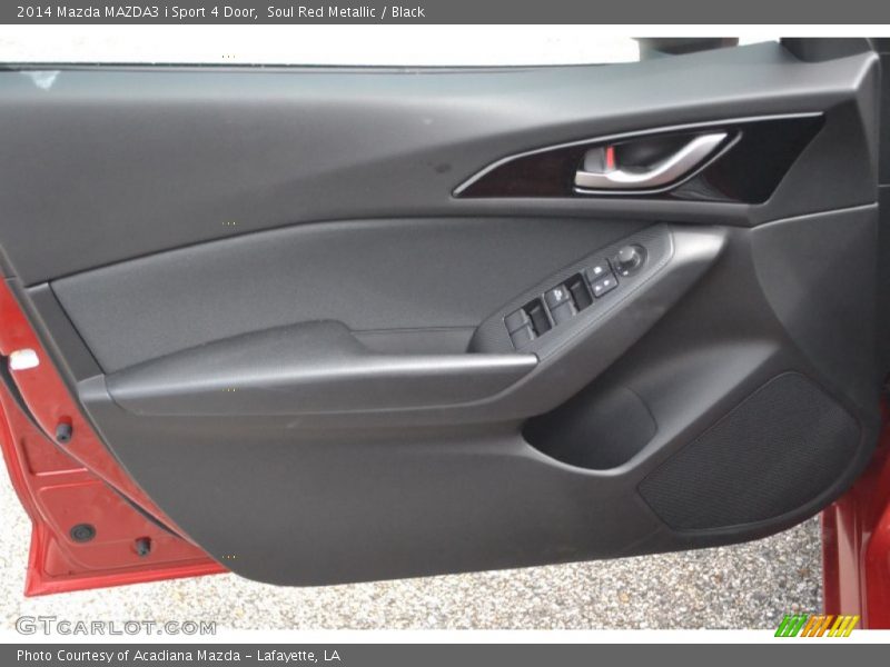 Soul Red Metallic / Black 2014 Mazda MAZDA3 i Sport 4 Door