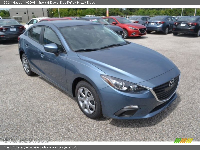 Blue Reflex Mica / Black 2014 Mazda MAZDA3 i Sport 4 Door