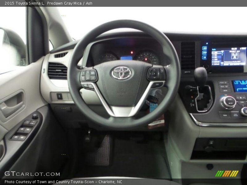 Predawn Gray Mica / Ash 2015 Toyota Sienna L