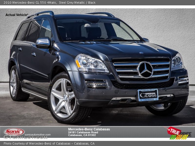 Steel Grey Metallic / Black 2010 Mercedes-Benz GL 550 4Matic