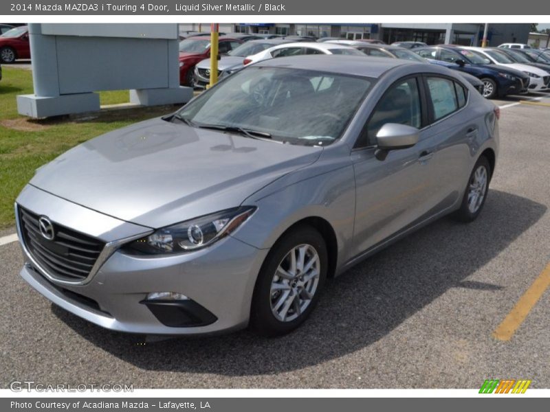 Liquid Silver Metallic / Black 2014 Mazda MAZDA3 i Touring 4 Door