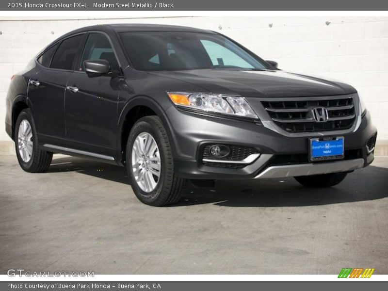 Modern Steel Metallic / Black 2015 Honda Crosstour EX-L