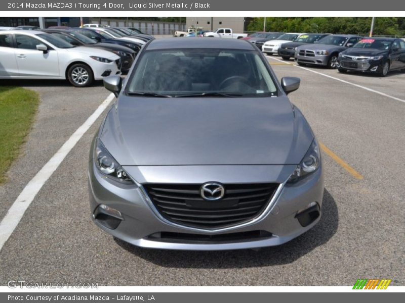 Liquid Silver Metallic / Black 2014 Mazda MAZDA3 i Touring 4 Door