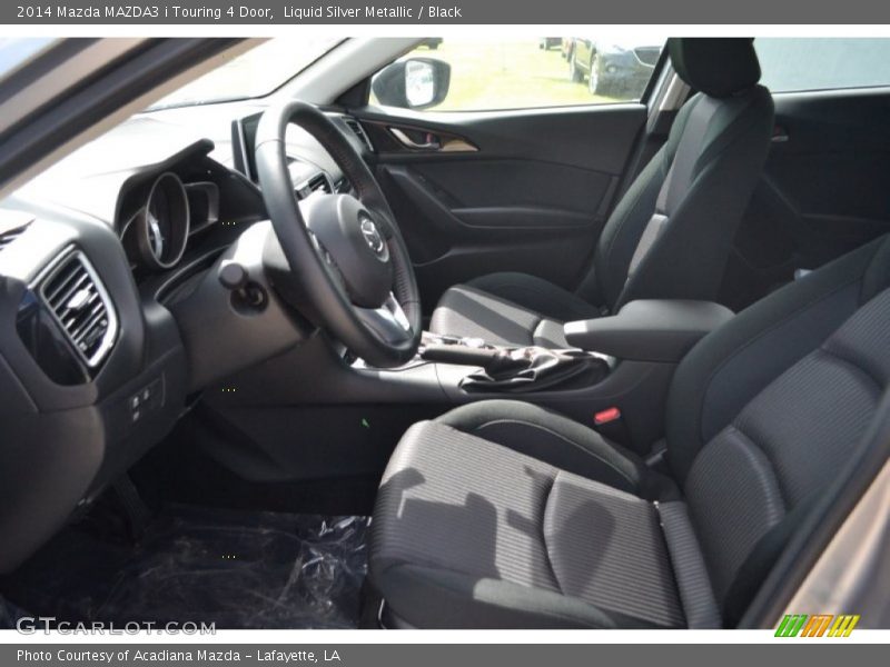 Liquid Silver Metallic / Black 2014 Mazda MAZDA3 i Touring 4 Door