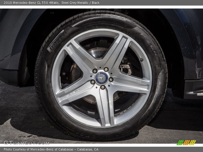 Steel Grey Metallic / Black 2010 Mercedes-Benz GL 550 4Matic