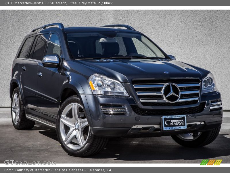 Steel Grey Metallic / Black 2010 Mercedes-Benz GL 550 4Matic