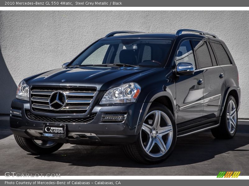 Steel Grey Metallic / Black 2010 Mercedes-Benz GL 550 4Matic