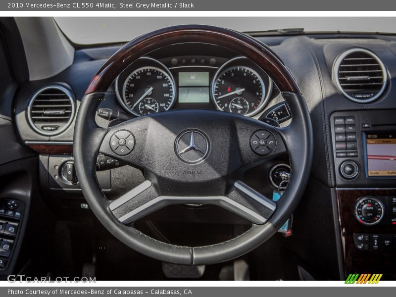 Steel Grey Metallic / Black 2010 Mercedes-Benz GL 550 4Matic