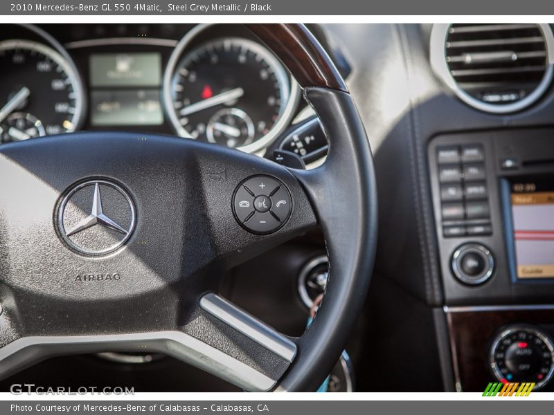 Steel Grey Metallic / Black 2010 Mercedes-Benz GL 550 4Matic