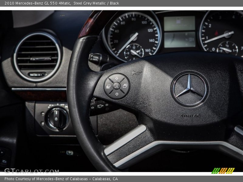Steel Grey Metallic / Black 2010 Mercedes-Benz GL 550 4Matic