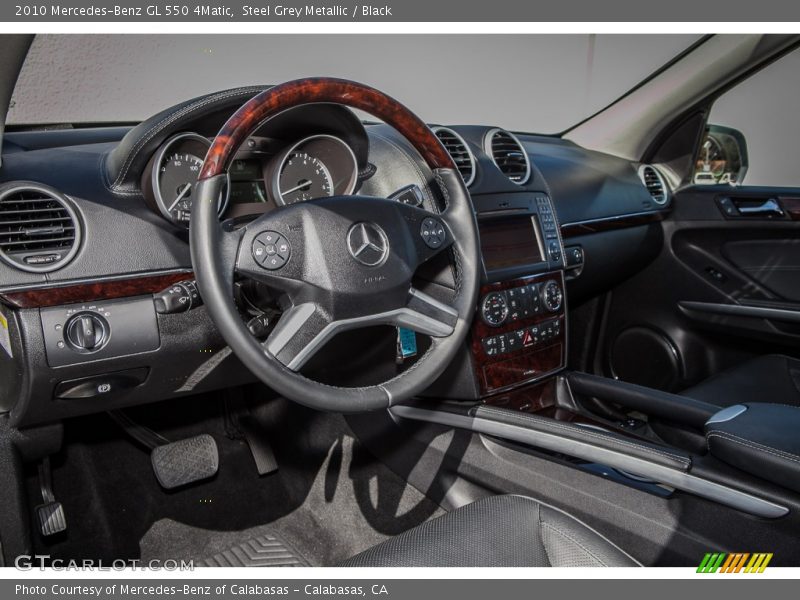 Steel Grey Metallic / Black 2010 Mercedes-Benz GL 550 4Matic