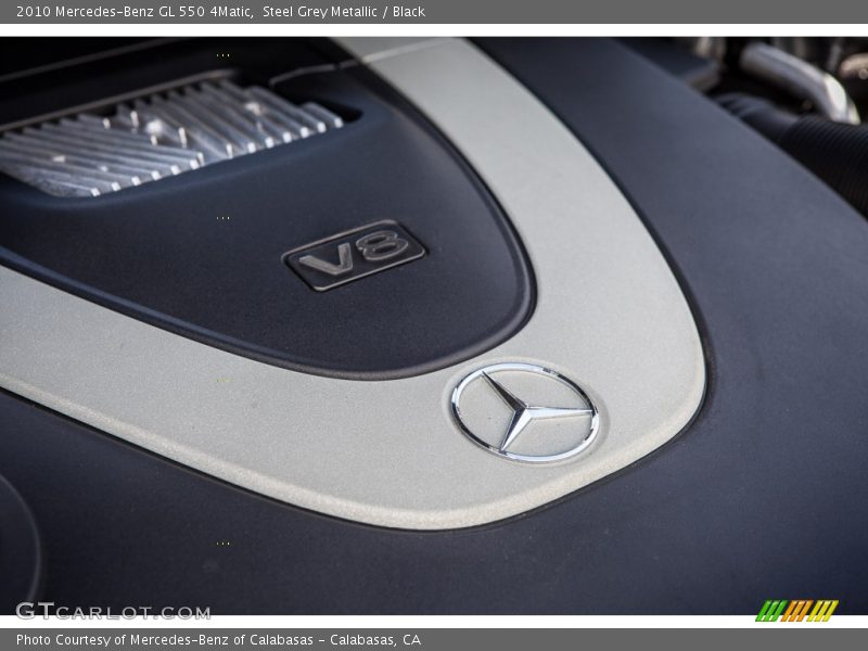 Steel Grey Metallic / Black 2010 Mercedes-Benz GL 550 4Matic