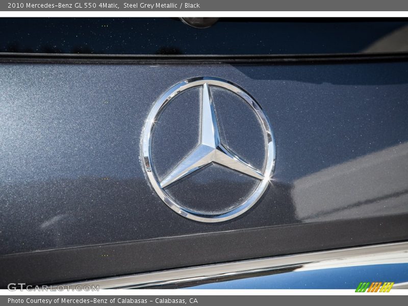 Steel Grey Metallic / Black 2010 Mercedes-Benz GL 550 4Matic