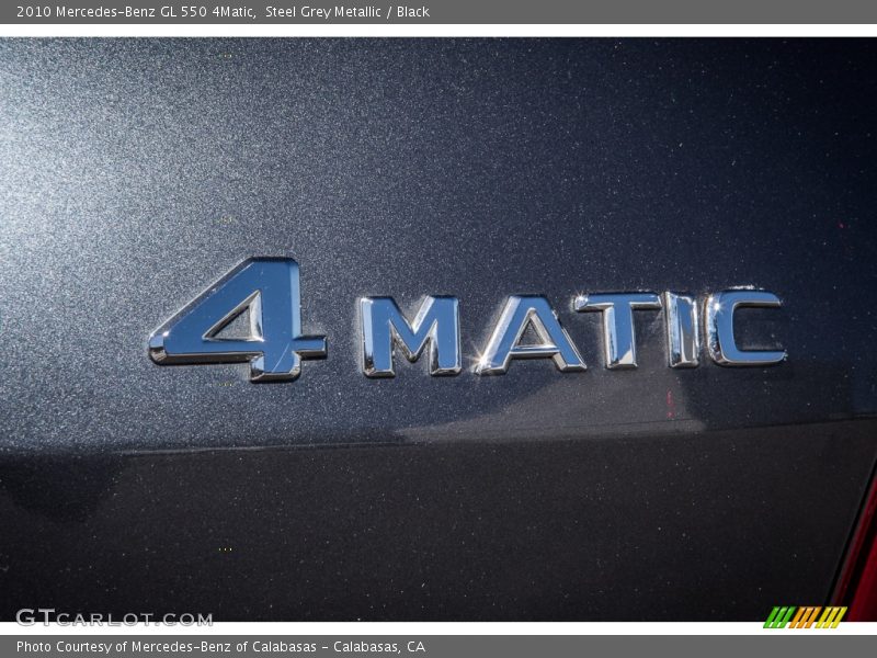 Steel Grey Metallic / Black 2010 Mercedes-Benz GL 550 4Matic