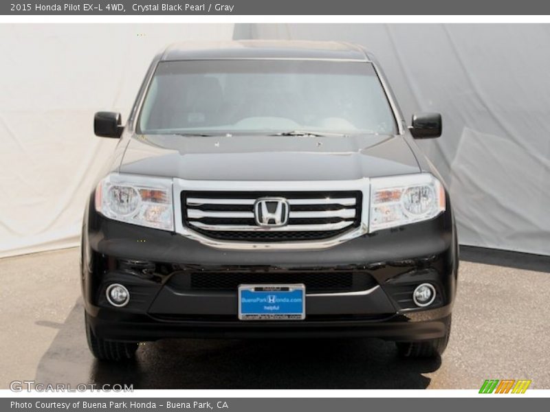 Crystal Black Pearl / Gray 2015 Honda Pilot EX-L 4WD