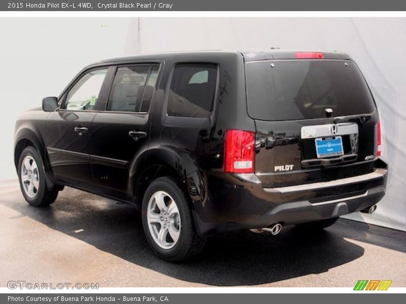 Crystal Black Pearl / Gray 2015 Honda Pilot EX-L 4WD