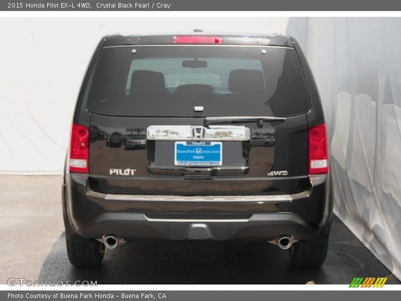 Crystal Black Pearl / Gray 2015 Honda Pilot EX-L 4WD