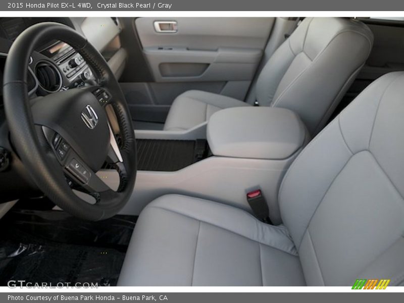 Crystal Black Pearl / Gray 2015 Honda Pilot EX-L 4WD