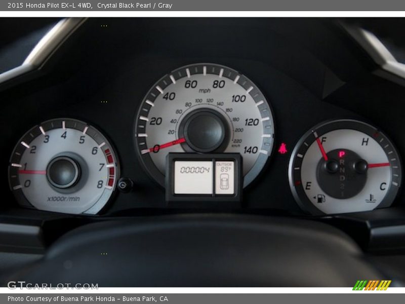 Crystal Black Pearl / Gray 2015 Honda Pilot EX-L 4WD