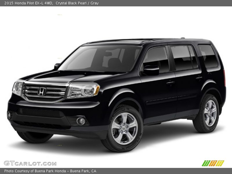 Crystal Black Pearl / Gray 2015 Honda Pilot EX-L 4WD