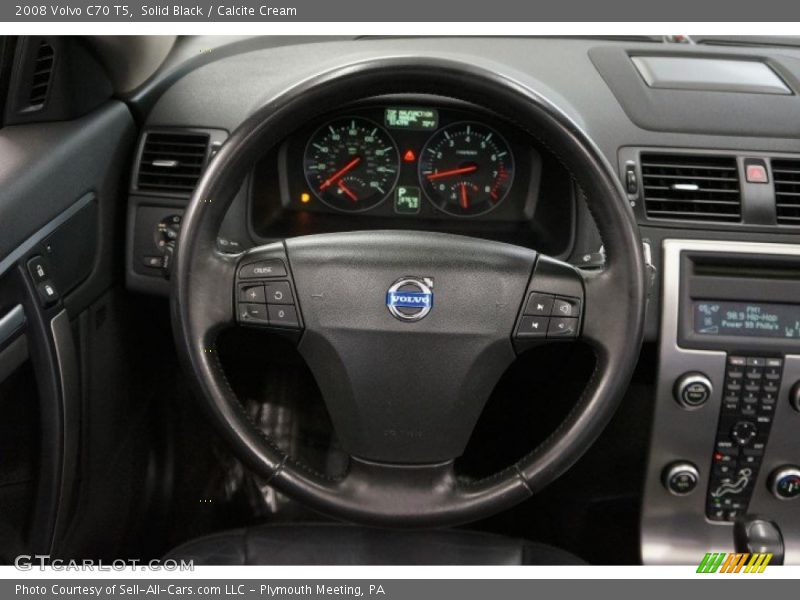 Solid Black / Calcite Cream 2008 Volvo C70 T5