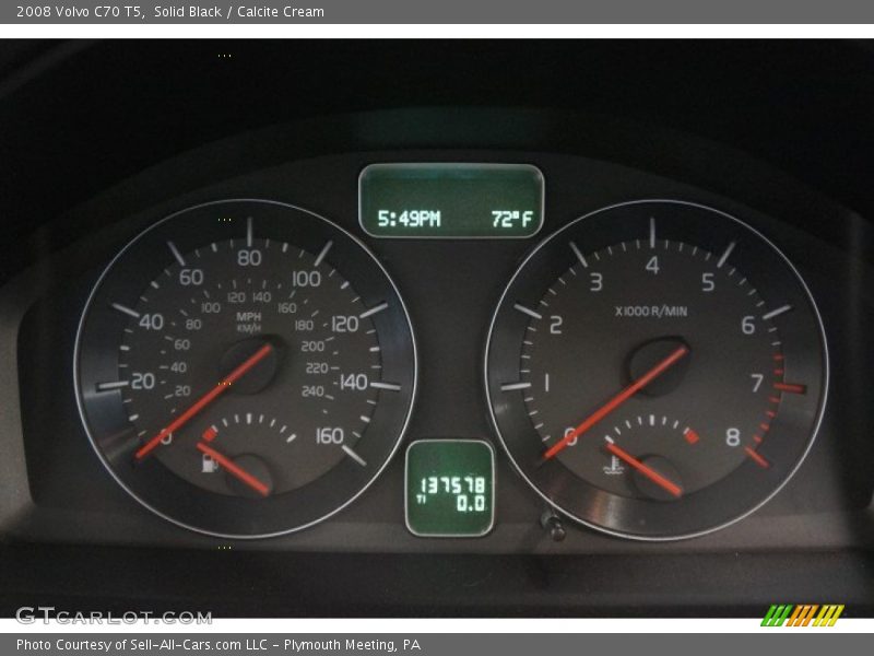 Solid Black / Calcite Cream 2008 Volvo C70 T5