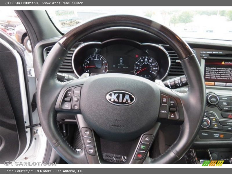 Snow White Pearl / Black 2013 Kia Optima SX