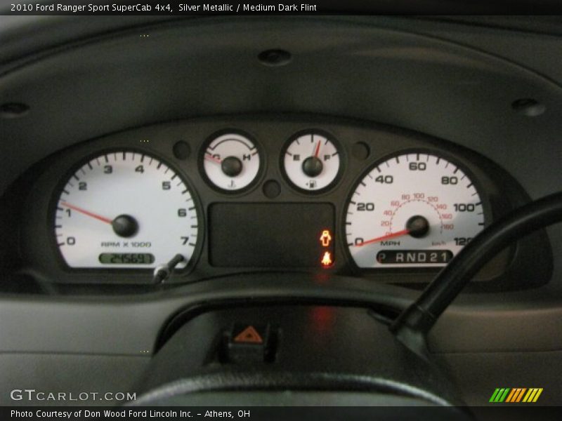 Silver Metallic / Medium Dark Flint 2010 Ford Ranger Sport SuperCab 4x4