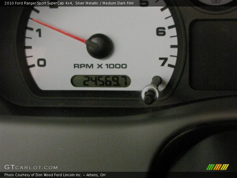 Silver Metallic / Medium Dark Flint 2010 Ford Ranger Sport SuperCab 4x4