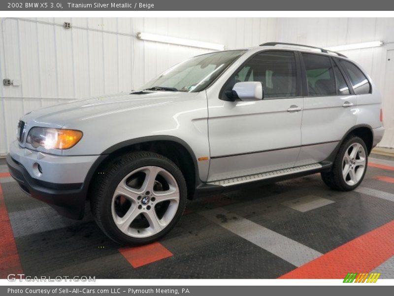 Titanium Silver Metallic / Beige 2002 BMW X5 3.0i