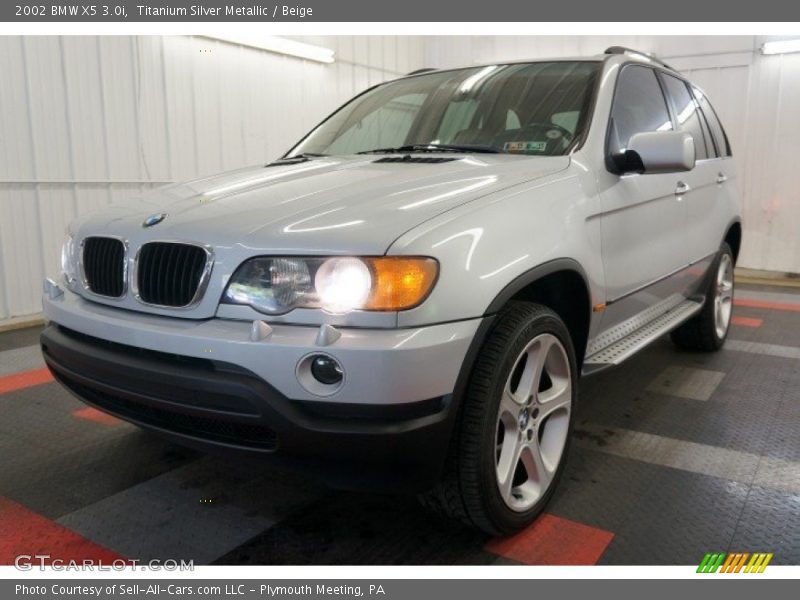 Titanium Silver Metallic / Beige 2002 BMW X5 3.0i