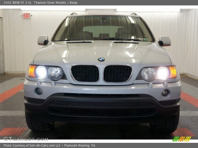 Titanium Silver Metallic / Beige 2002 BMW X5 3.0i