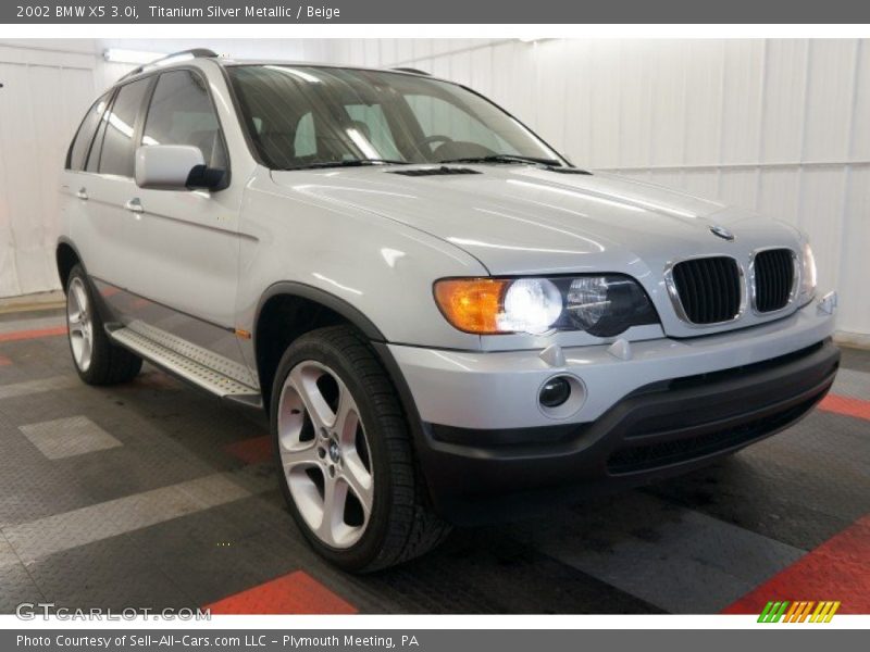 Titanium Silver Metallic / Beige 2002 BMW X5 3.0i