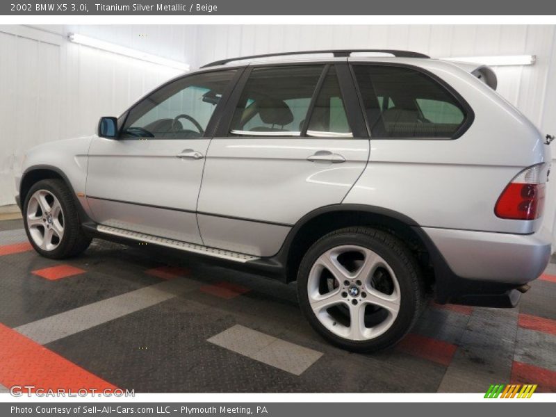 Titanium Silver Metallic / Beige 2002 BMW X5 3.0i
