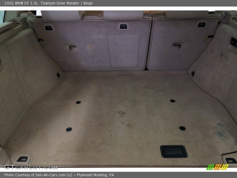 Titanium Silver Metallic / Beige 2002 BMW X5 3.0i