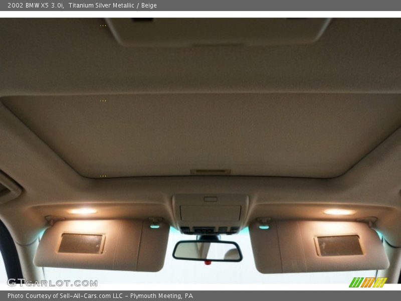Titanium Silver Metallic / Beige 2002 BMW X5 3.0i