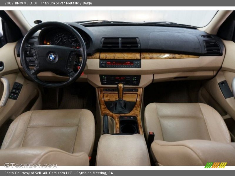 Titanium Silver Metallic / Beige 2002 BMW X5 3.0i