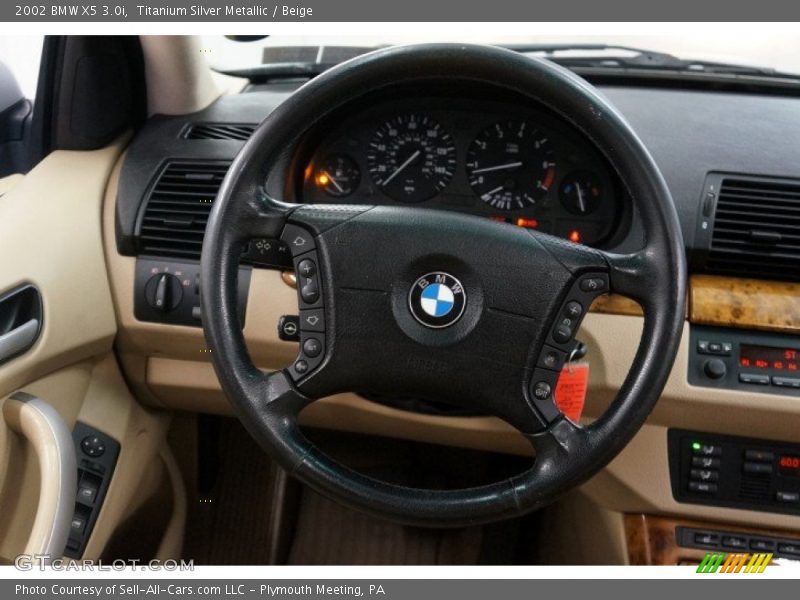 Titanium Silver Metallic / Beige 2002 BMW X5 3.0i