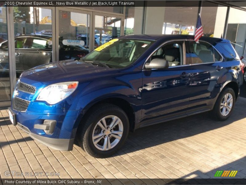 Navy Blue Metallic / Jet Black/Light Titanium 2010 Chevrolet Equinox LS