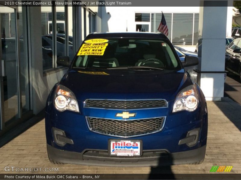 Navy Blue Metallic / Jet Black/Light Titanium 2010 Chevrolet Equinox LS